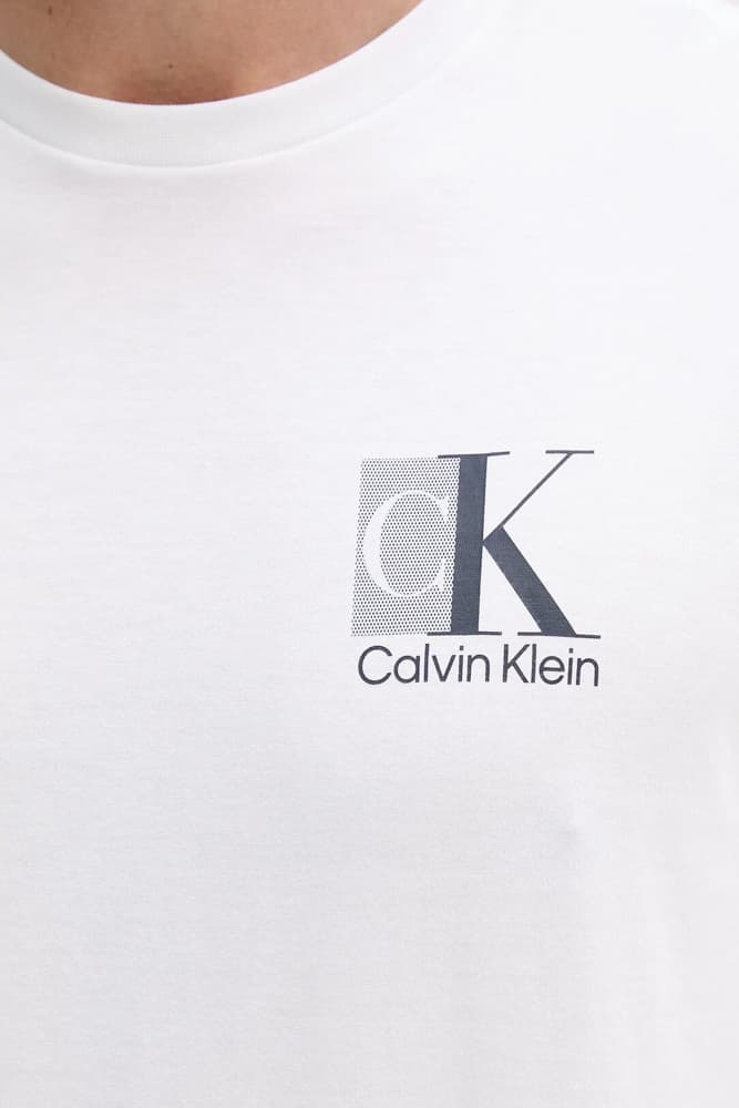 Ανδρικό T-shirt Λευκό Calvin Klein LV04RC853G-YAF