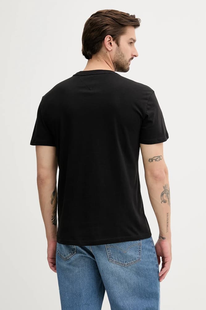 Ανδρικό T-shirt Μαύρο Tommy Jeans DM0DM21940-BDS
