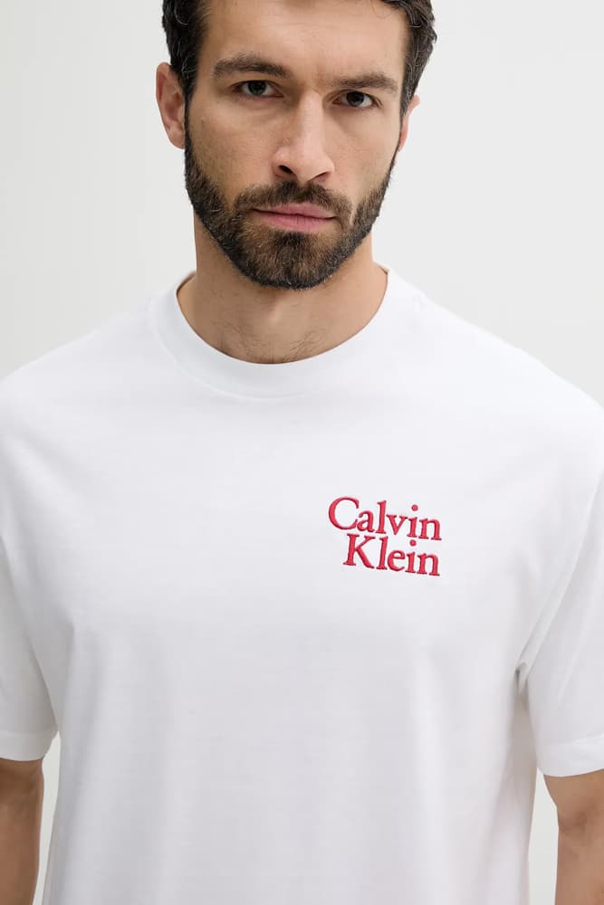 Ανδρικό T-shirt Λευκό Calvin Klein LV04RC808G-YAA