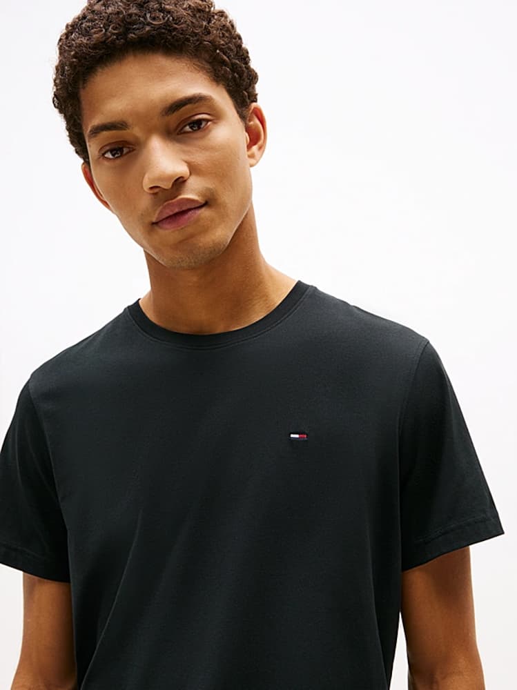 Ανδρικό T-shirt Μαύρο Tommy Jeans DM0DM04411-078