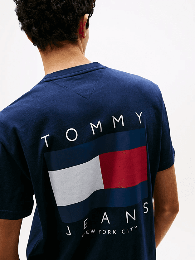 Ανδρικό T-shirt Navy Μπλε Tommy Jeans DM0DM21910-C1G