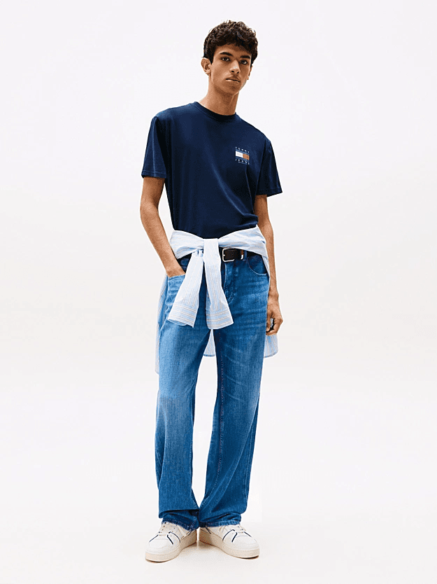 Ανδρικό T-shirt Navy Μπλε Tommy Jeans DM0DM21910-C1G