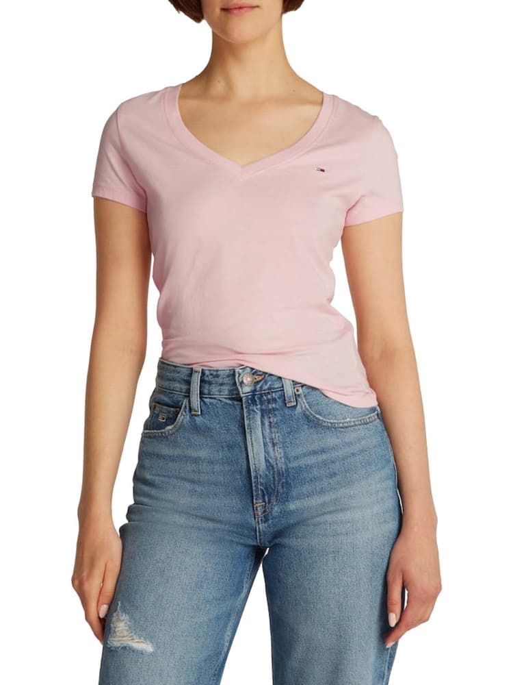 Γυναικείο T-shirt Ροζ Tommy Jeans DW0DW20458-TH3