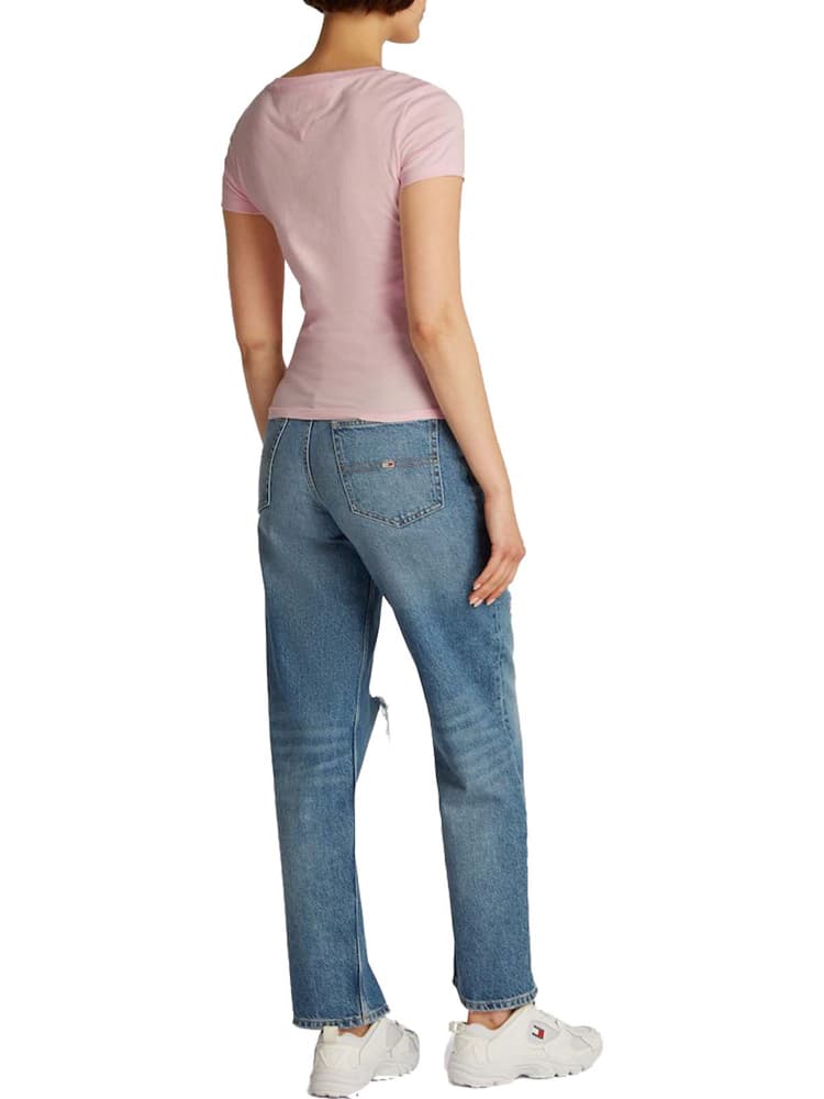 Γυναικείο T-shirt Ροζ Tommy Jeans DW0DW20458-TH3