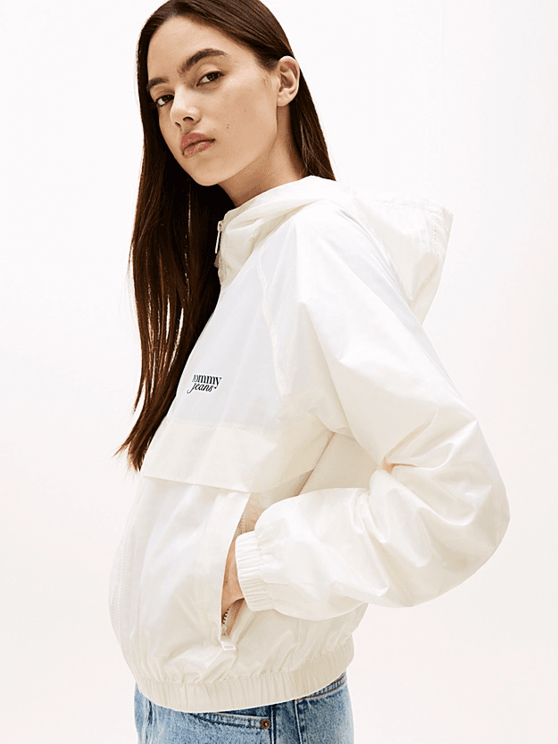 Γυναικείο Αντιανεμικό Μπουφάν Εκρού Tommy Jeans DW0DW20952-YBL