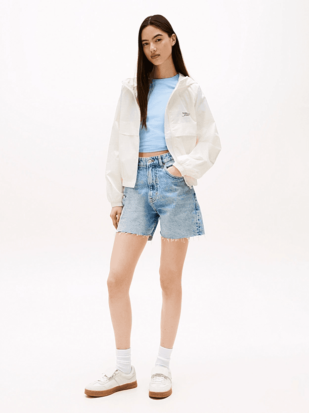 Γυναικείο Αντιανεμικό Μπουφάν Εκρού Tommy Jeans DW0DW20952-YBL