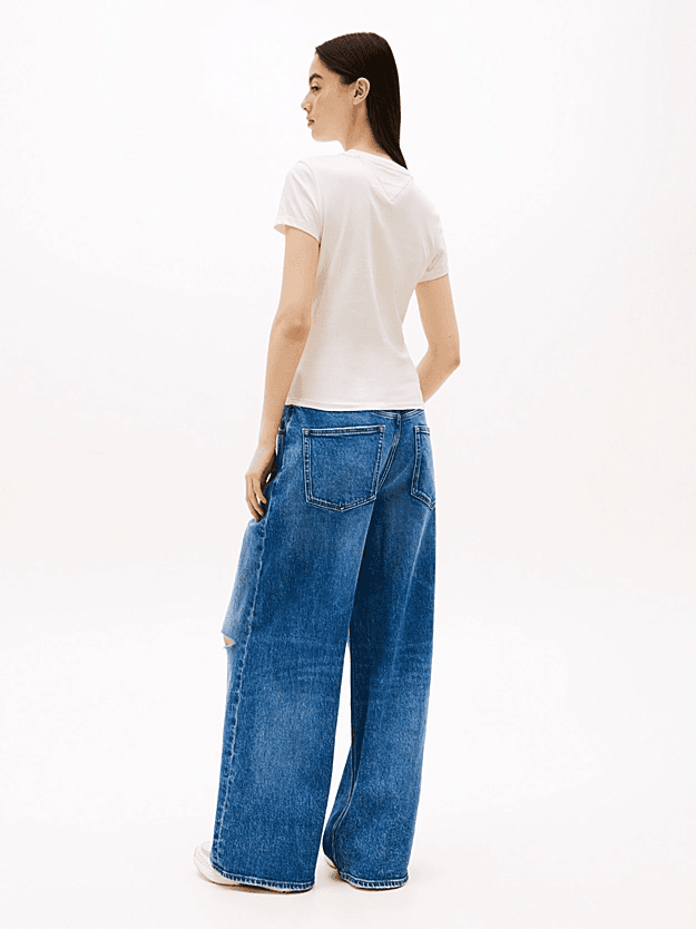 Γυναικείο T-shirt Off White Tommy Jeans DW0DW21422-YBH