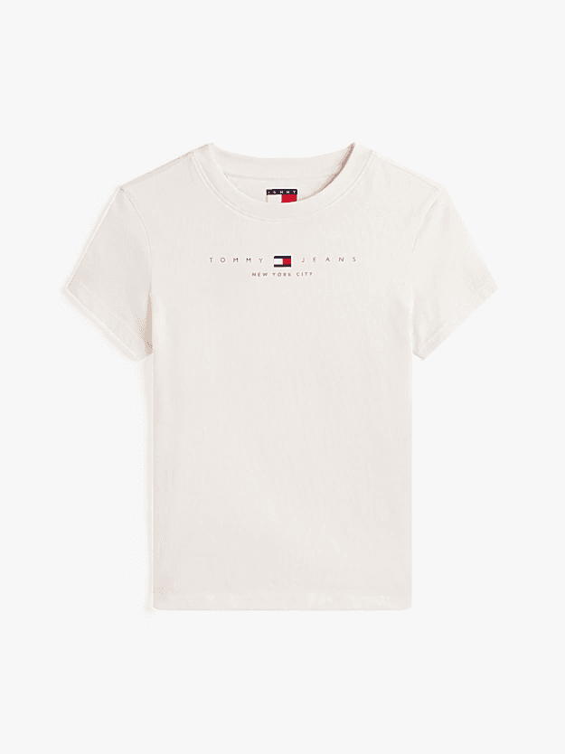 Γυναικείο T-shirt Off White Tommy Jeans DW0DW21422-YBH