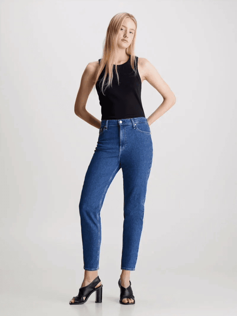 Γυναικείο Mom Τζιν Μπλε Calvin Klein J20J221589-1BJ