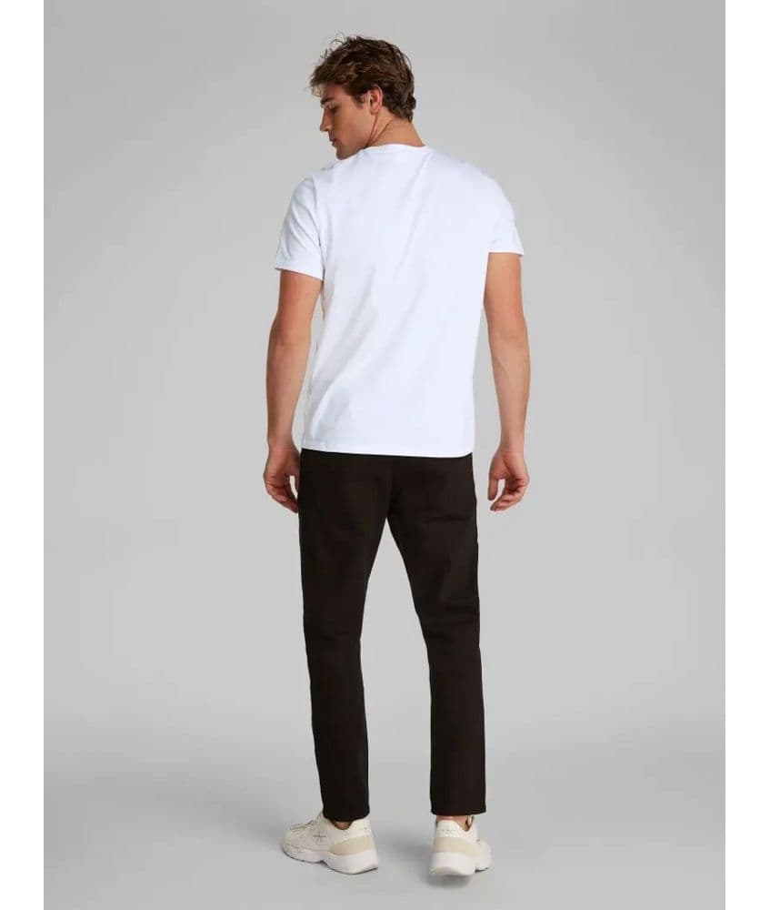 T-SHIRT CALVIN KLEIN SMOOTH COTTON SOLID CREW NECK TEE BRILLIANT WHITE CALVIN KLEIN