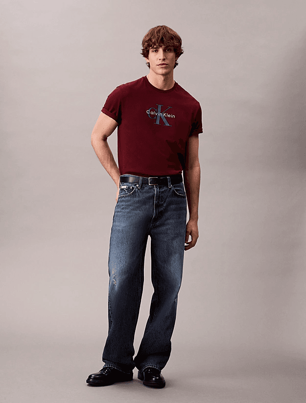 Men's T-Shirts Calvin Klein Bordeaux