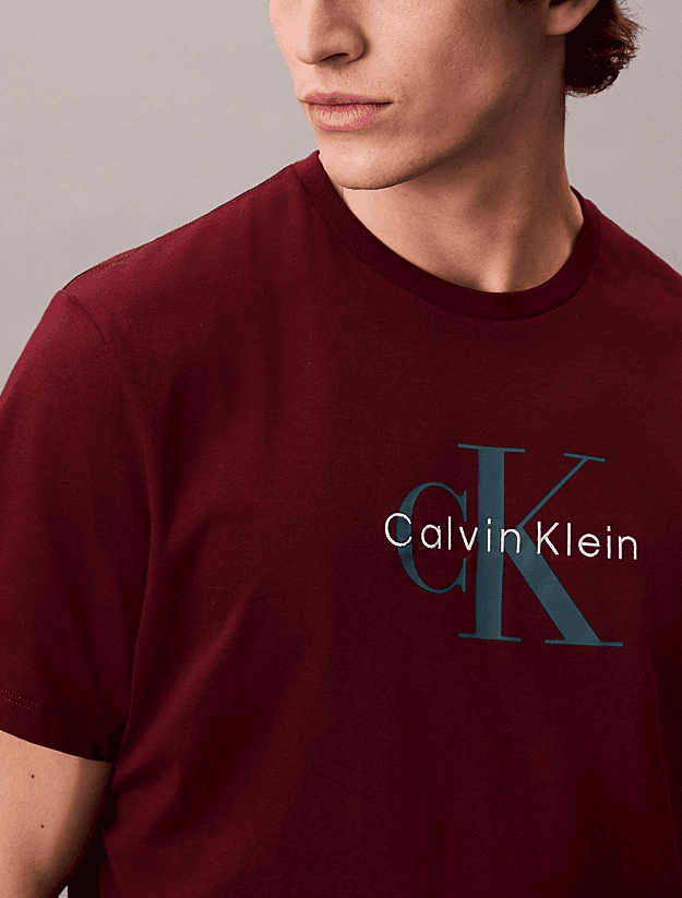 Men's T-Shirts Calvin Klein Bordeaux