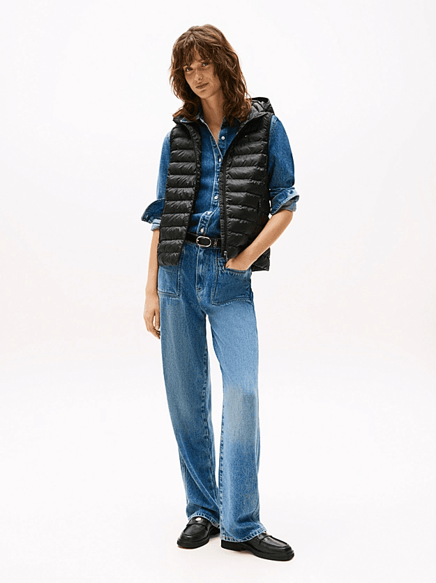 Γυναικείο Global Stripe Γιλέκο Μαύρο Tommy Hilfiger WW0WW42051-BDS