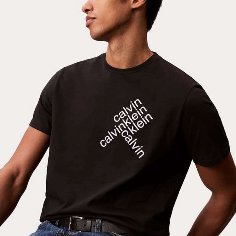 Ανδρικό T-shirt Μαύρο Calvin Klein LV04RC832G-UB1