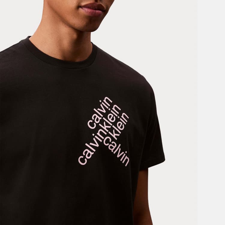 Ανδρικό T-shirt Μαύρο Calvin Klein LV04RC832G-UB1