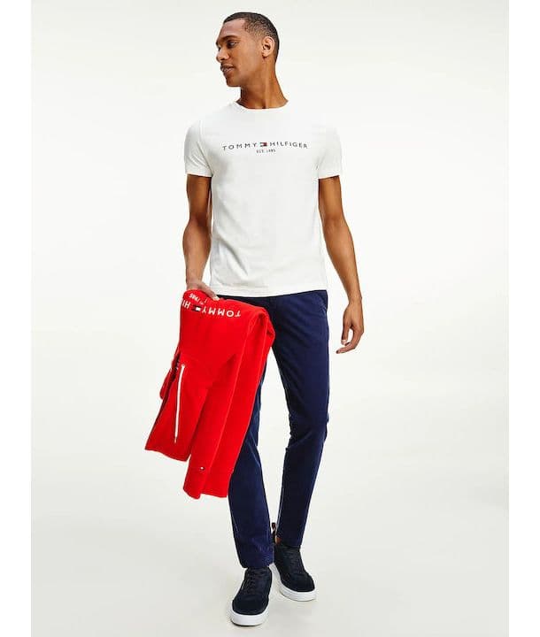 Ανδρικό T-shirt Λευκό Tommy Hilfiger MW0MW11465-118