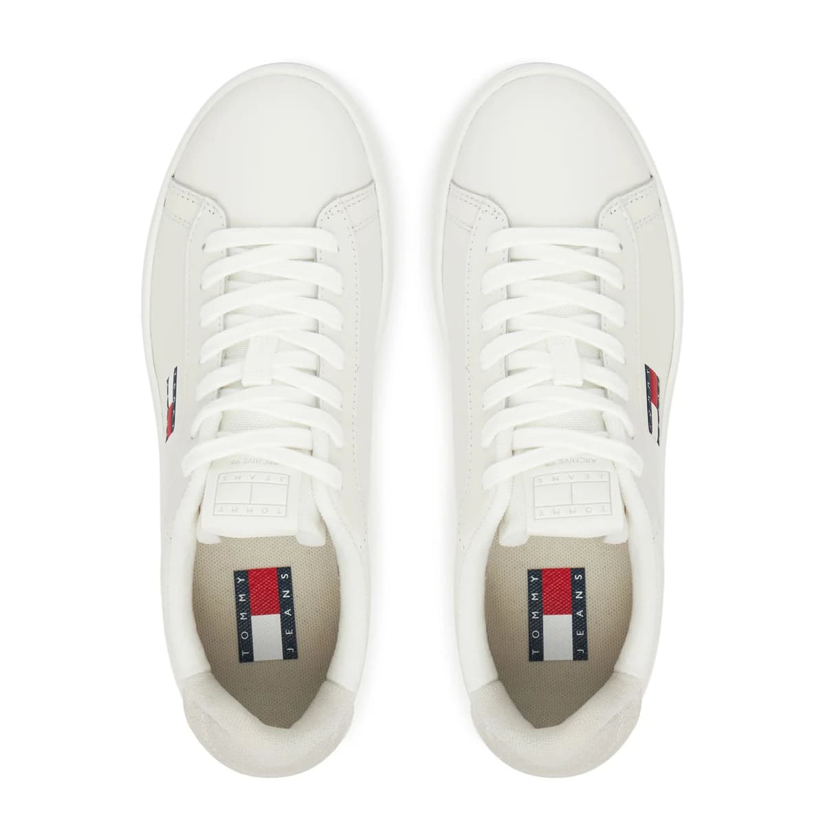 Γυναικεία Δερμάτινα Archive 98 Sneakers Λευκά Tommy Jeans EN0EN02815-YBL