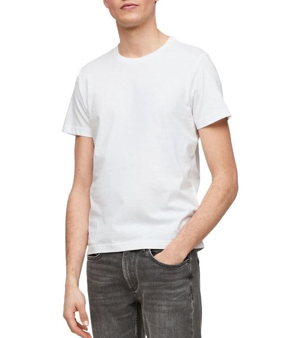 Ανδρικό T-Shirt Λευκό S.Oliver 2057430-0100