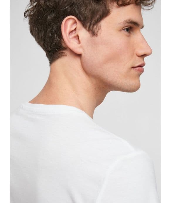 Ανδρικό T-Shirt Λευκό S.Oliver 2057430-0100