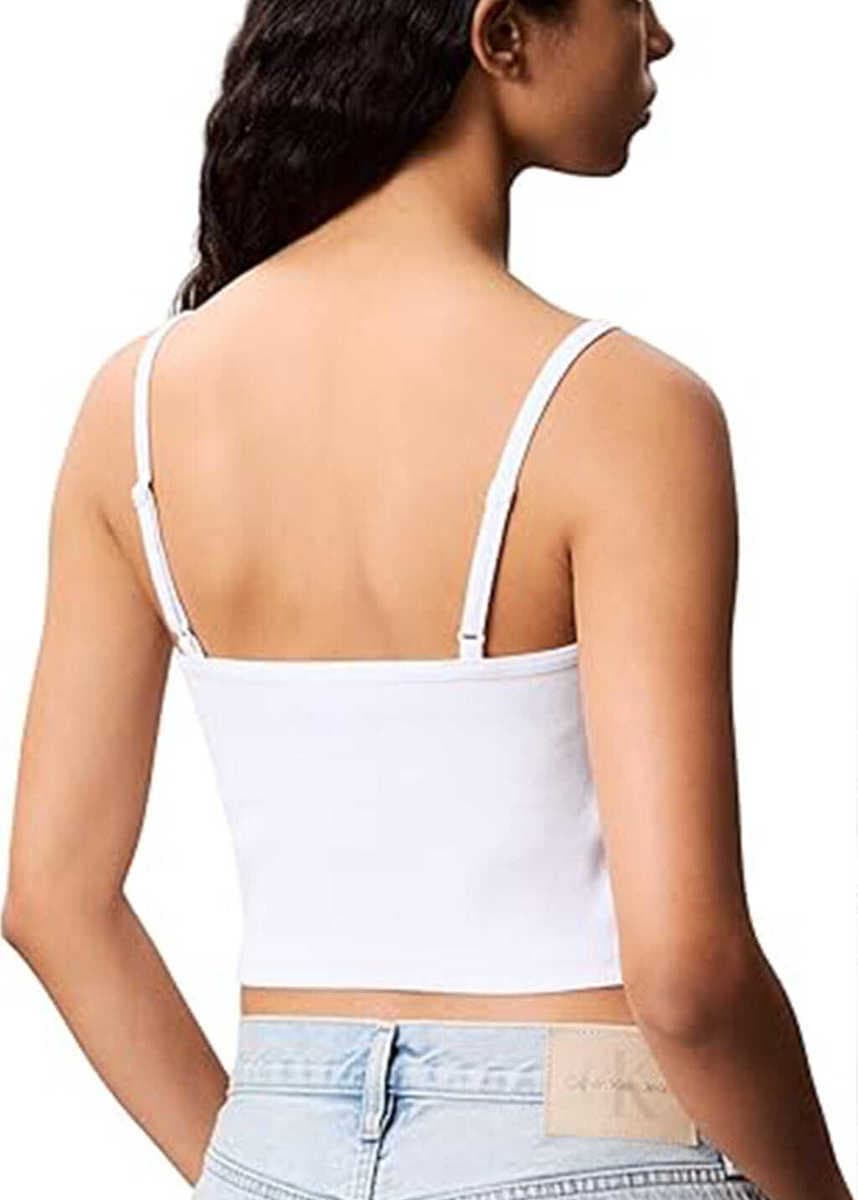 Γυναικείο Αμάνικο Τοπ Λευκό Calvin Klein LV047C908G-YAA