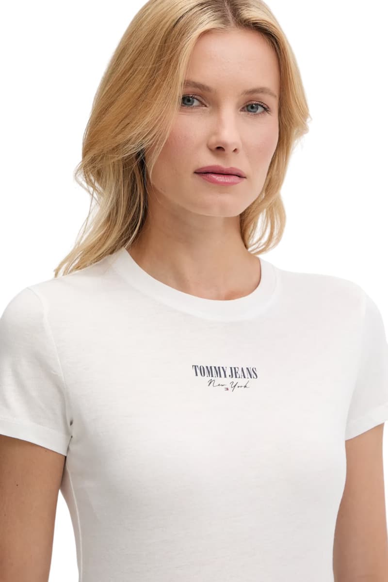 Γυναικείο Slim T-shirt Λευκό Tommy Jeans DW0DW20913-YBL
