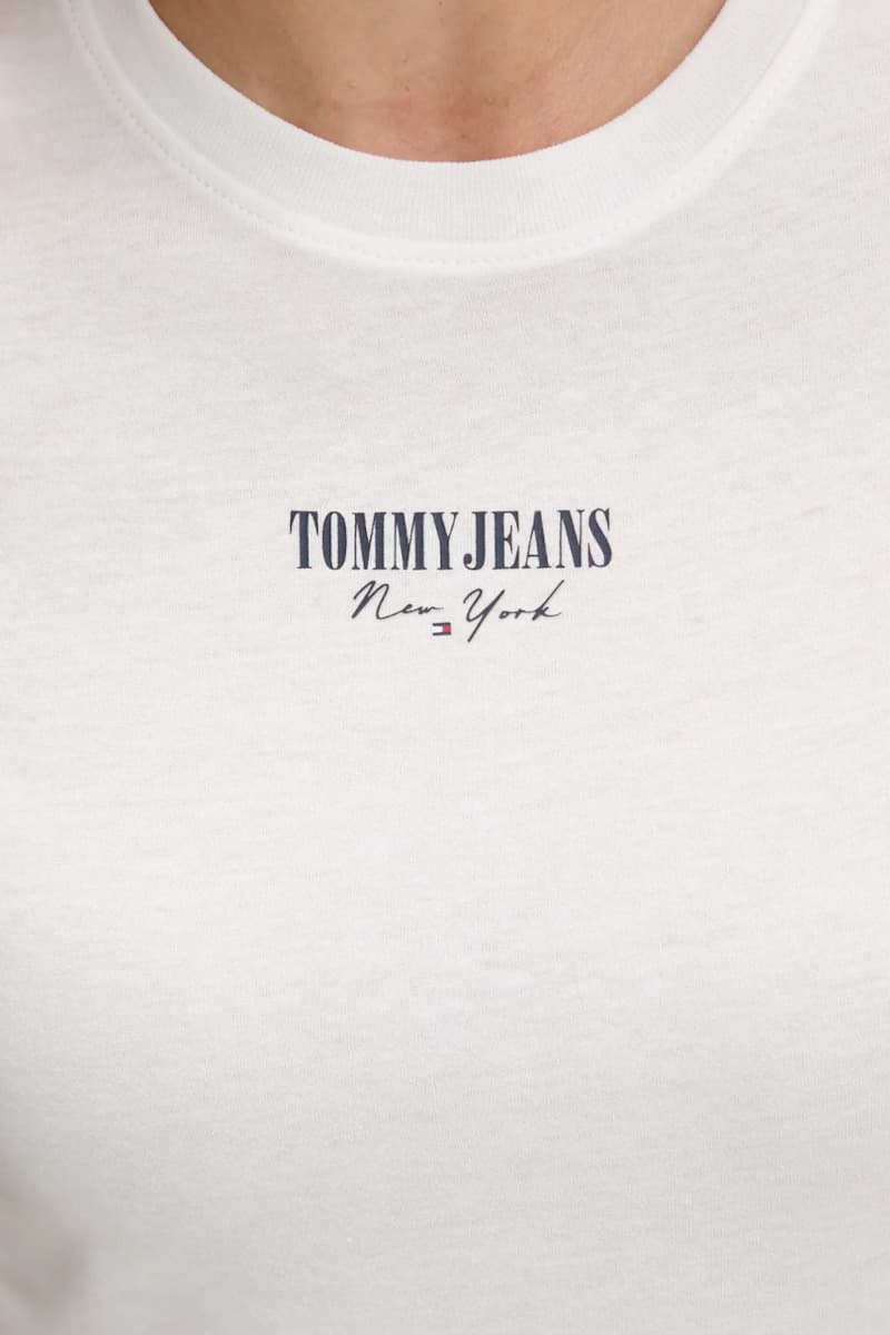 Γυναικείο Slim T-shirt Λευκό Tommy Jeans DW0DW20913-YBL