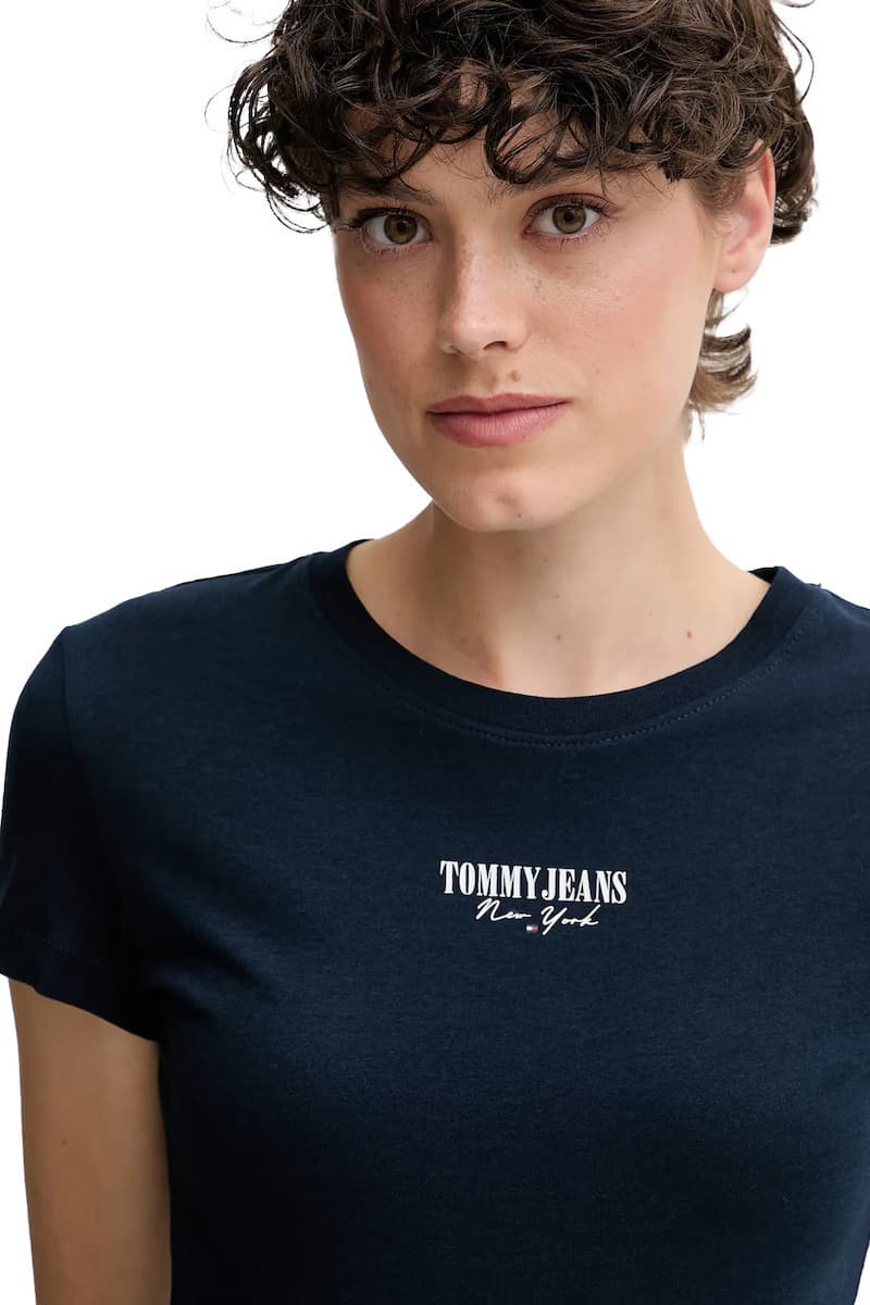 Γυναικείο Slim T-shirt Navy Μπλε Tommy Jeans DW0DW20913-C1G