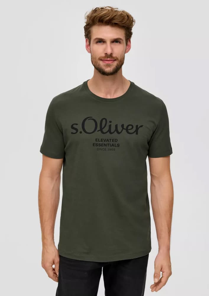 Ανδρικό T-shirt Λαδί S.Oliver 2139909-79D1