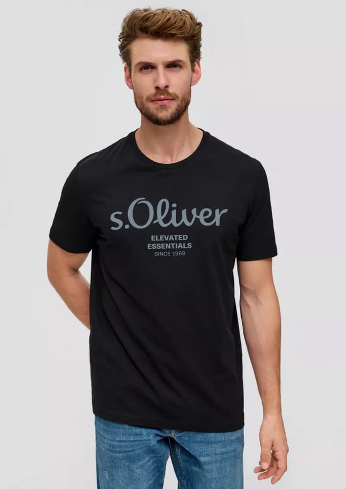 Ανδρικό T-shirt Μαύρο S.Oliver 2139909-99D1