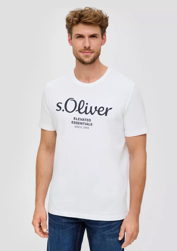 Ανδρικό T-shirt Λευκό S.Oliver 2139909-01D1