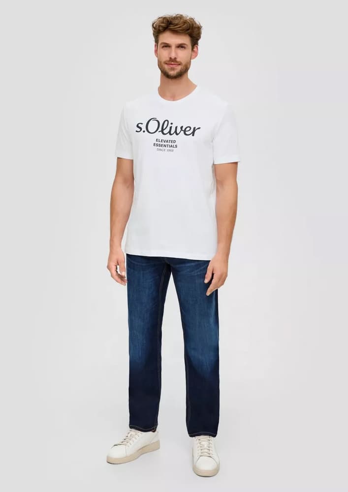 Ανδρικό T-shirt Λευκό S.Oliver 2139909-01D1