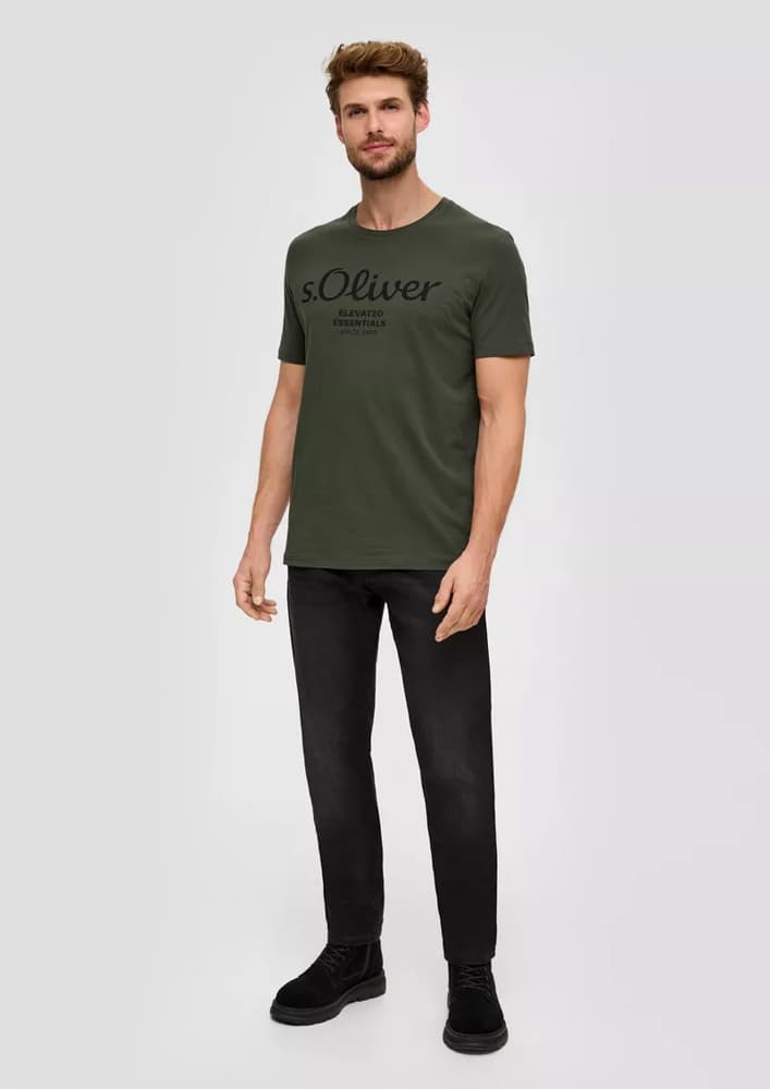 Ανδρικό T-shirt Λαδί S.Oliver 2139909-79D1