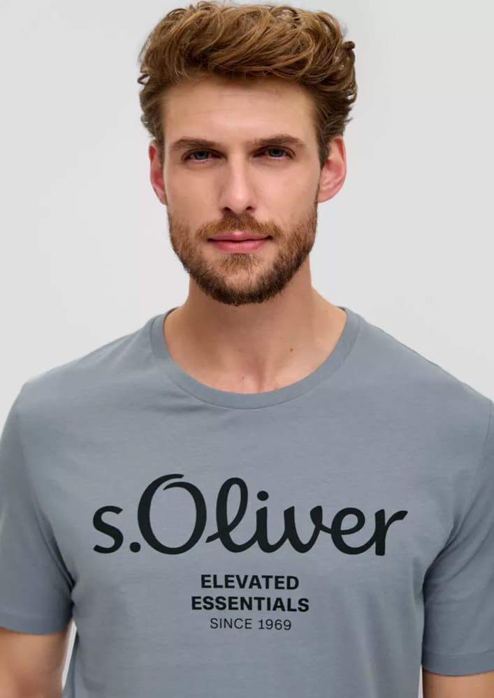 Ανδρικό T-shirt Γκρι S.Oliver 2139909-95D1