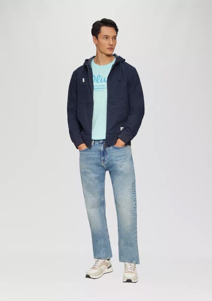 Ανδρικό T-shirt Γαλάζιο S.Oliver 2139909-60D2