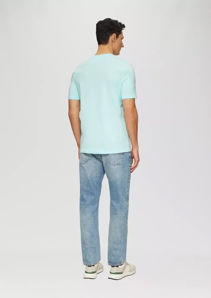 Ανδρικό T-shirt Γαλάζιο S.Oliver 2139909-60D2