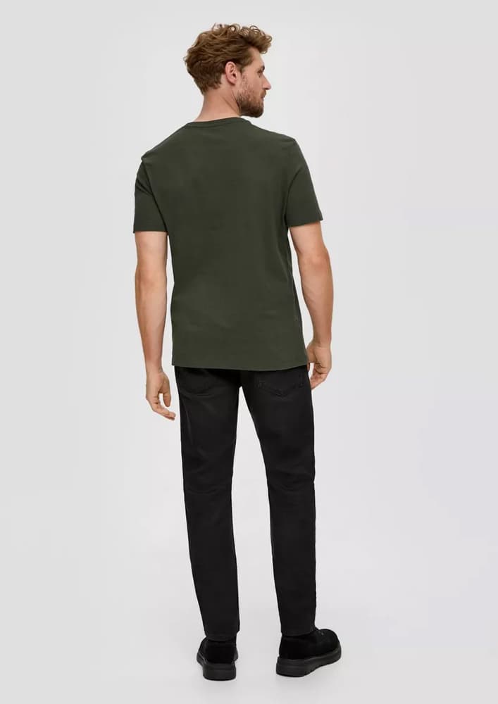 Ανδρικό T-shirt Λαδί S.Oliver 2139909-79D1