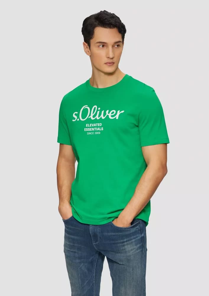 Ανδρικό T-shirt Πράσινο S.Oliver 2139909-75D1
