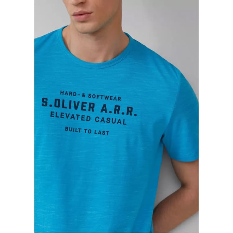 Ανδρικό T-shirt Μπλε S.Oliver 2161564-62D1