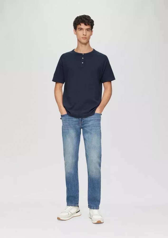 Ανδρικό T-shirt Navy Μπλε S.Oliver 2161840-5852