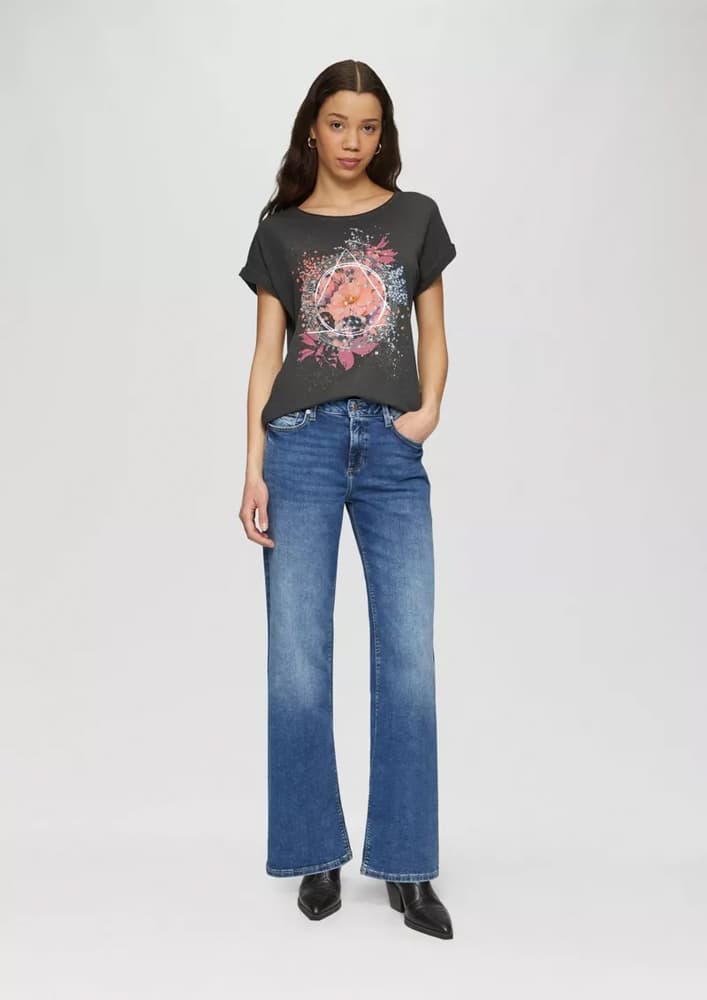 Γυναικείο T-shirt Μαύρο S.Oliver 2162987-99D0