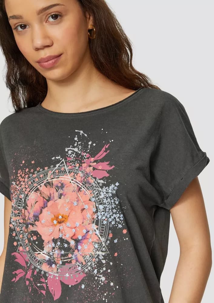 Γυναικείο T-shirt Μαύρο S.Oliver 2162987-99D0