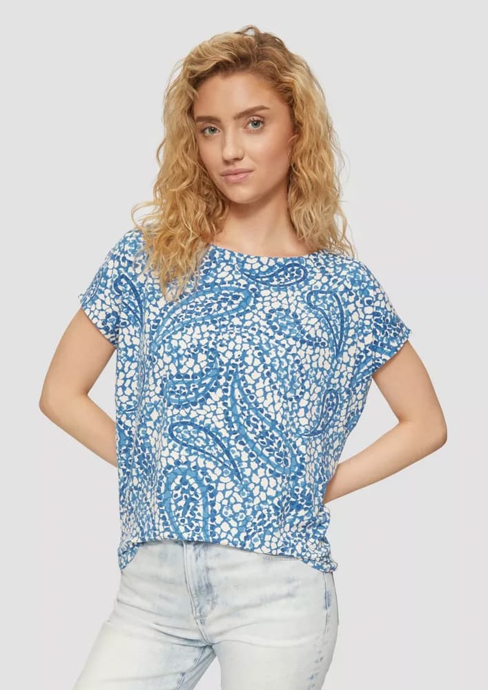 Γυναικείο T-shirt Μπλε S.Oliver 2164100-55A0