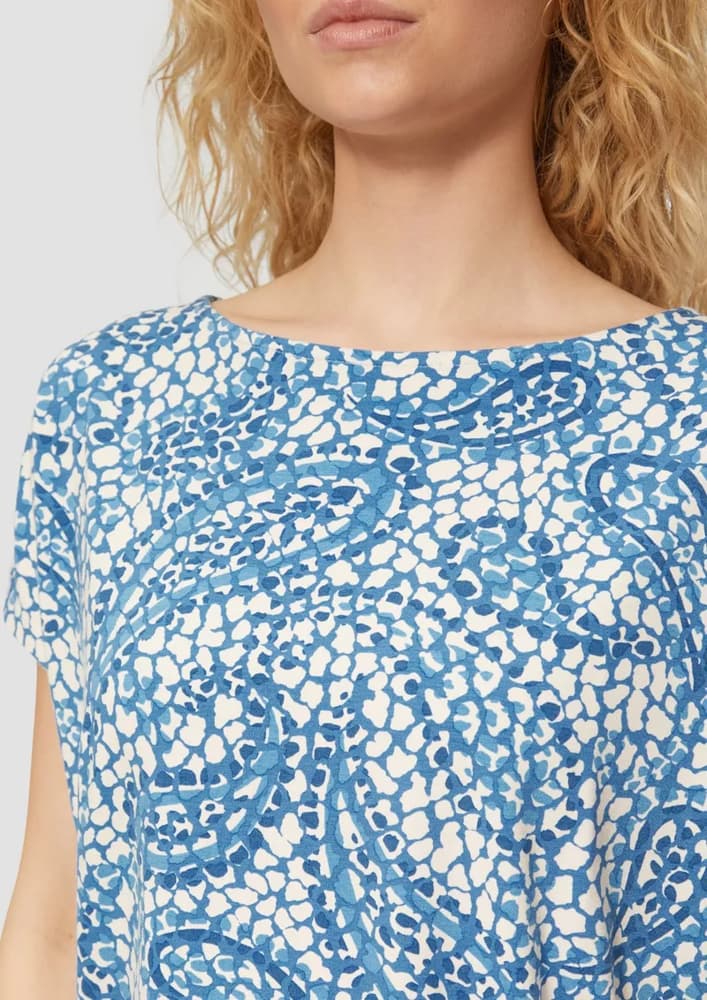 Γυναικείο T-shirt Μπλε S.Oliver 2164100-55A0