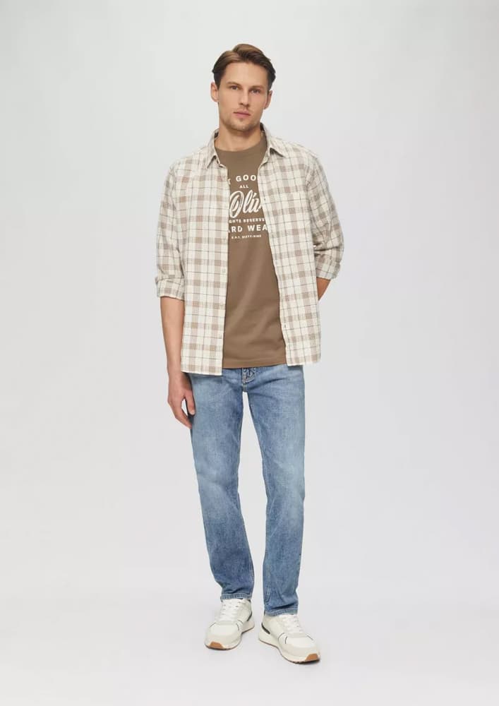 Ανδρικό T-Shirt Καφέ S.Oliver 2164753-84D1