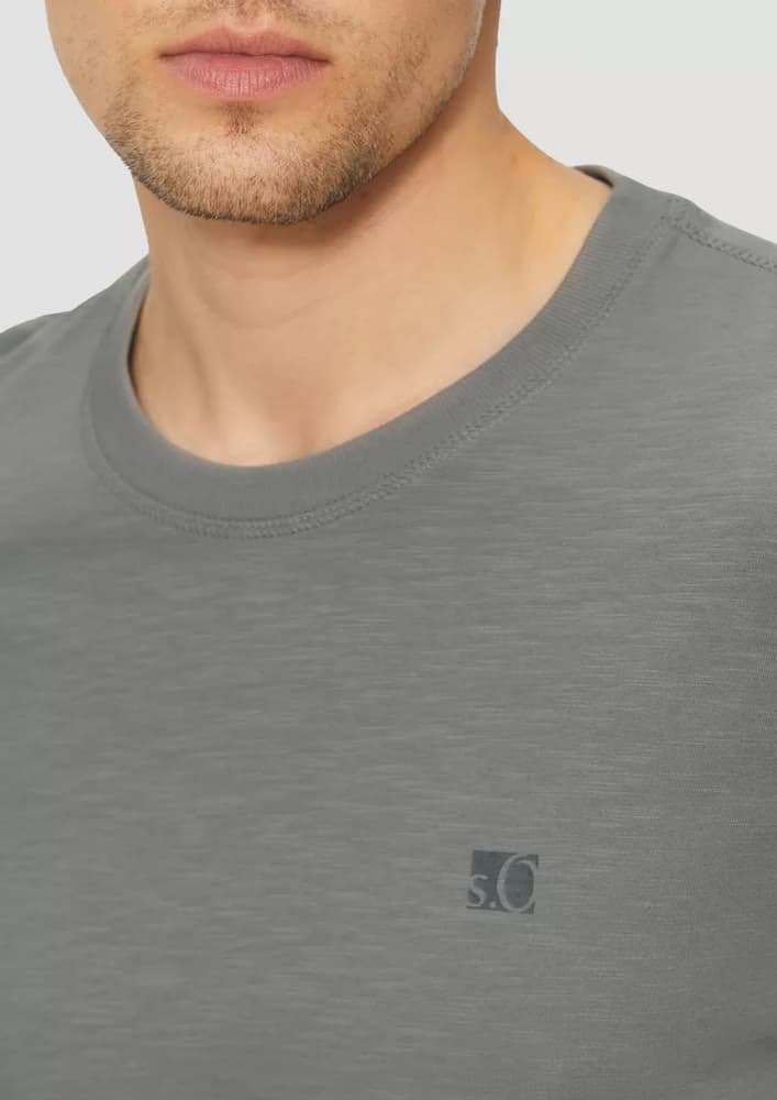 Ανδρικό T-shirt Γκρι S.Oliver 2166634-9467