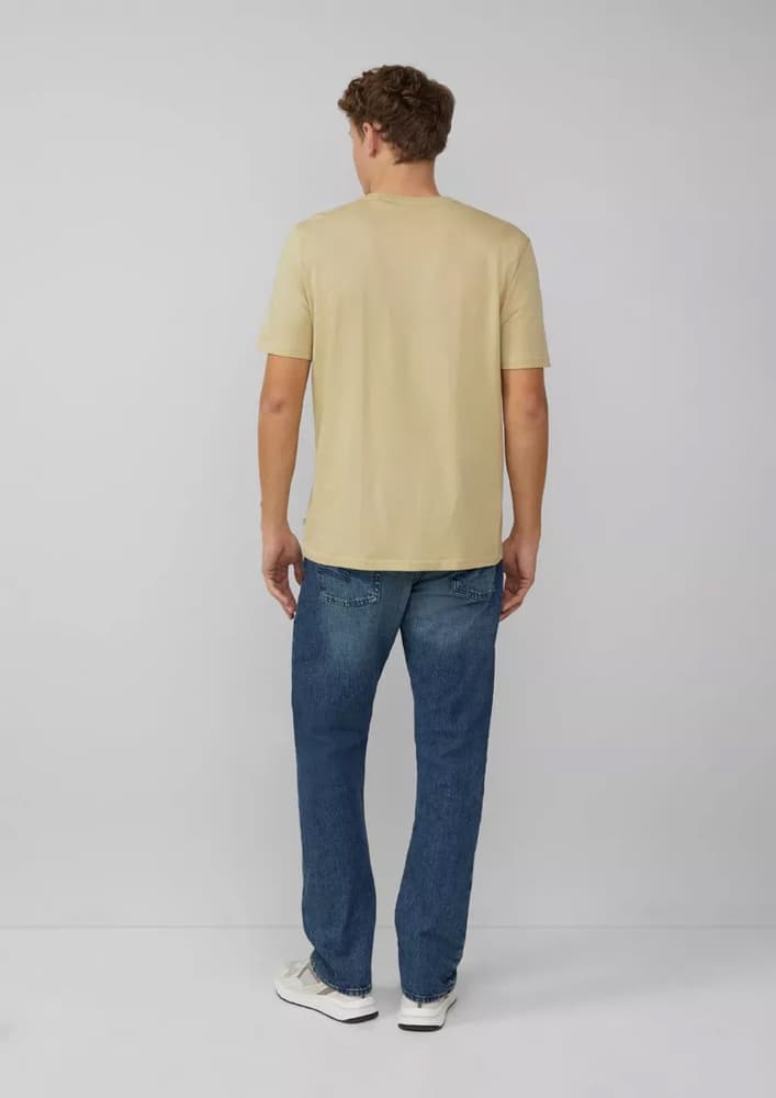 Ανδρικό T-shirt Μπεζ S.Oliver 2167419-7265