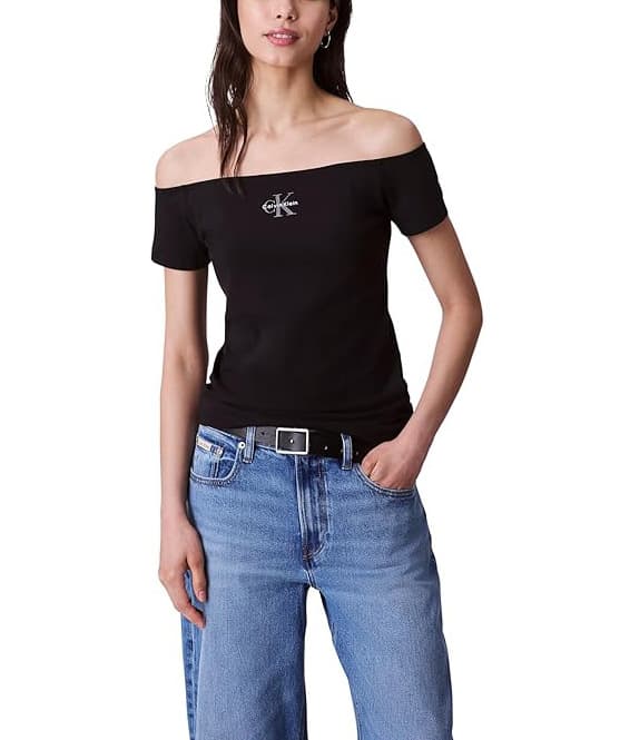 Γυναικείο Τοπ Λευκό Calvin Klein LV047C203G-YAA