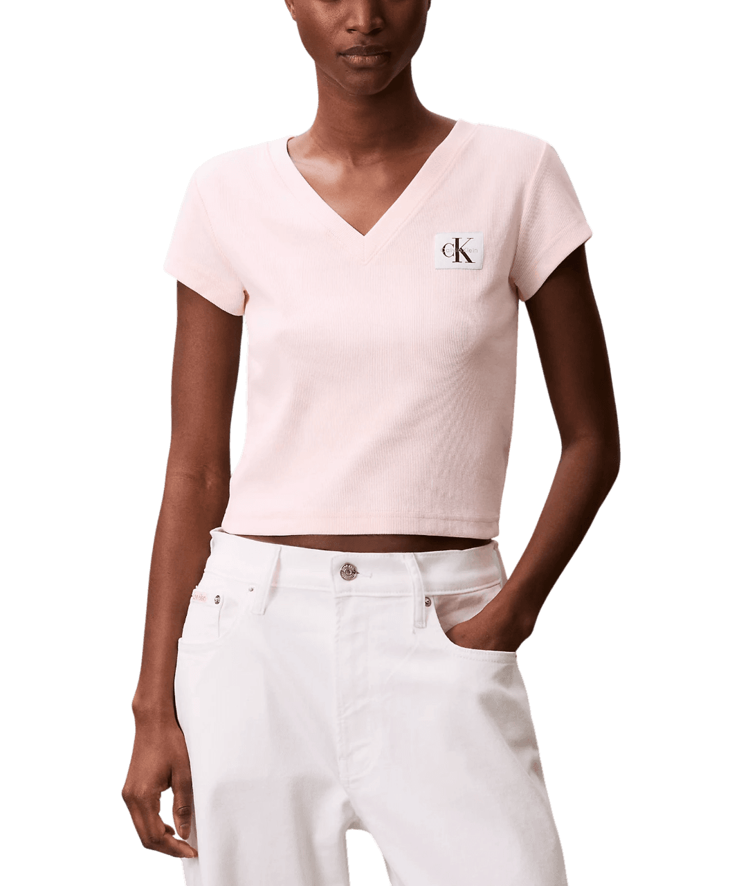 Γυναικείο T-shirt Γκρι Calvin Klein LV047C910G-P79