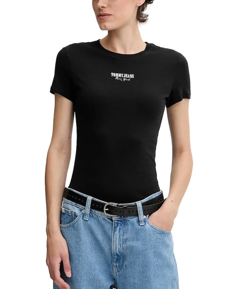 Γυναικείο Slim T-shirt Navy Μπλε Tommy Jeans DW0DW20913-C1G