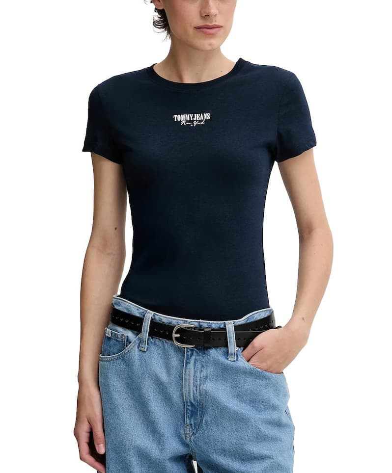 Γυναικείο Slim T-shirt Navy Μπλε Tommy Jeans DW0DW20913-C1G